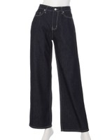 ストレートデニムパンツ/BLUE