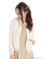 肩フリルラヴリーブルゾン/ピンク