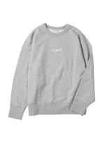 CURSIVE LOGO SWEAT TOP/アッシュ