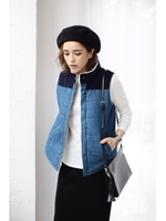 【AZUL by moussy】裏ボアスタンドデニムベスト/BLU