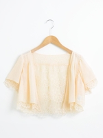 リバーシブルレースボレロ/アイボリー