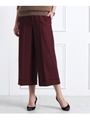 ワイドクロップドパンツ/ボルドー(064)