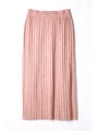 プリーツニットスカート/オレンジ(150)