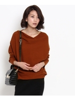 変形バルキーニット/ブラック(319)