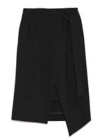 レイヤードラップスカート/BLK