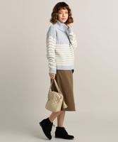 ウエストリボンラップ風スカート