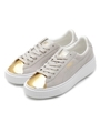 SUEDE PLATFORM GOLD 362222-01/ホワイト