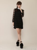 クラシカルレースワンピース/ブラック