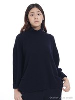 スーパーファインウールタートルニット/ネイビー