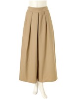 タックワイドパンツ/ベージュ