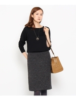 ネップドッキングニットワンピース/アイボリー(404)