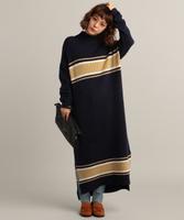 マルチボーダーロングワンピース