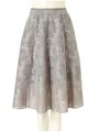 レースデザインタックスカート/グレー