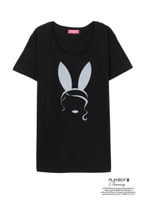 【O】PLAYBOY　Tシャツ/BLACK