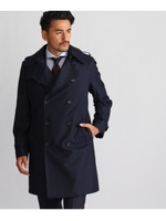 ウールトレンチコート Fabric by Loro Piana/ブルー系(094)