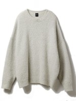 スラブオーバーニット/ホワイト