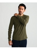 バナーワッフルプルオーバジャージ/カーキ(027)