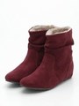 インヒールショートブーツ/ワイン/S