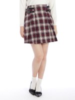 チェックスカート/ブルー