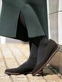 【WEB限定】レザーフラットパンプス/L 【maypol/マイポル】/ブラック