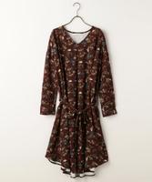 シャムフラワースリットワンピース