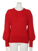 モヘアパフスリーブPO/BLACK