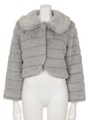【an another angelus】フェイクファーショートコート/LIGHT GRAY