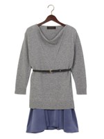 ★JOC ドレーププルオーバー&ベルト付きワンピース/Off White