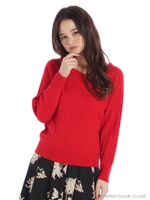 2WAYケーブルニット/グレー