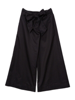 GAUCHO PANT WITH RIBBON/チャコール