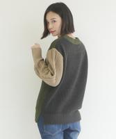 クレイジー配色ニット