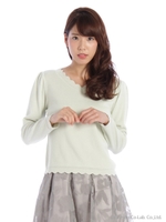 ピュアスカラップニット/ベビーピンク