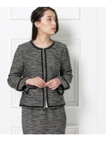 ミックスツイードジャケット/ブラック(019)