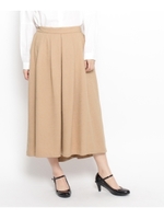 圧縮ニットイレギュラーヘムスカート/ライトベージュ(051)