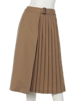 【Marie Hill】プリーツ切り替えスカート/カーキ