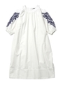 EMBROIDERED DRESS/ホワイト