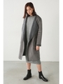 【AZUL by moussy】フェイクムートンガウンコート/CAM