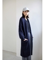 【AZUL by moussy】起毛ロングニットガウン/NVY