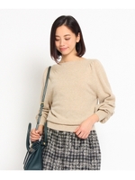 ボリュームスリーブニット/ライトベージュ(951)