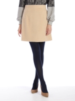 台形シャギースカート/ベージュ