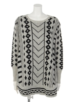 【anap mimpi】柄ニットチュニック/MUS