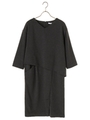 アシメデザインワンピース/グレー