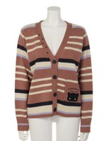 マルチボーダーコビニャーカーディガン/アイボリー