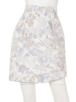 ガーデンフラワータイトスカート/ライトブルー