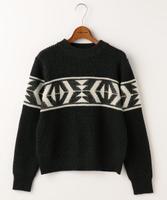 ネイティブ柄ジャカードニット