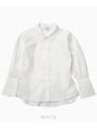 sleeve design shirt/WHITE