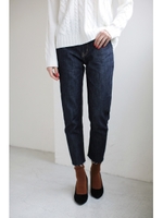 【AZUL by moussy】カットオフスリムデニム/NVY