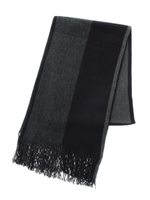 【AZUL by moussy】面割りラッセルマフラー/BLK