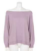 【CHILLE】【chille anap】後ろリボンニットトップス/ラベンダー(023)