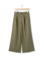 ◆コットンワイドパンツ/カーキ(027)